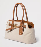 Miu Miu Aventure shoulder bag canvas and leather, UK version