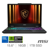 MSI Cyborg 15 black gaming laptop 15.6 inch, UK version