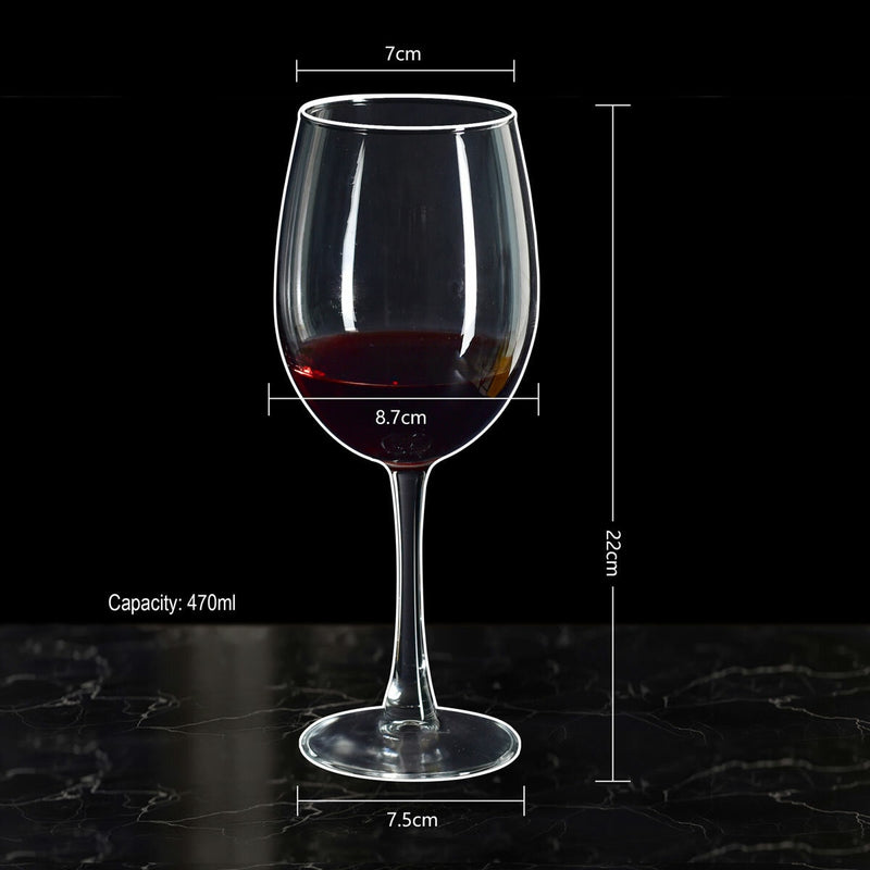 Wine glass set 470ml 18 pack (British brand)