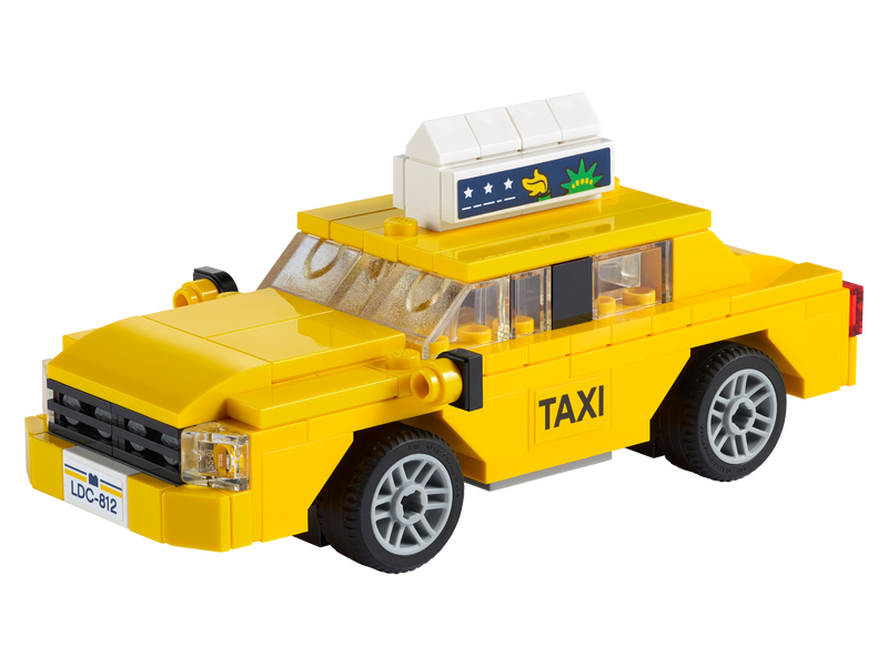LEGO Yellow Taxi building set 124 Pieces (British brand)
