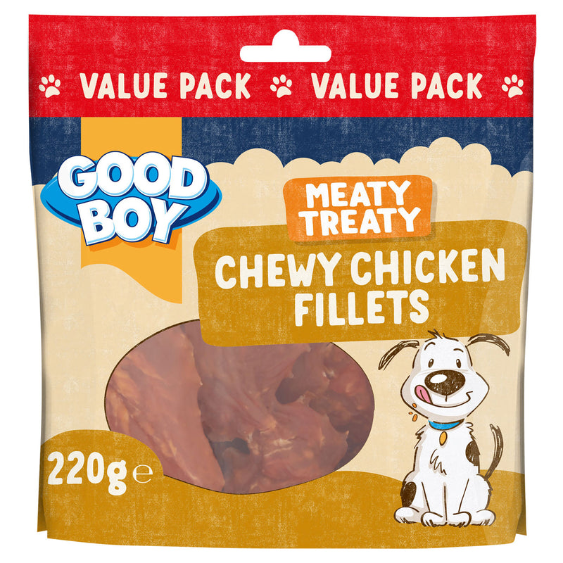 Good Boy chicken fillets dog treats 220g, UK version