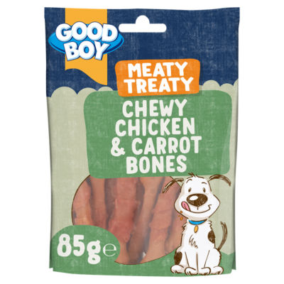 Good Boy dog treat chicken and carrot bones 85g, UK version