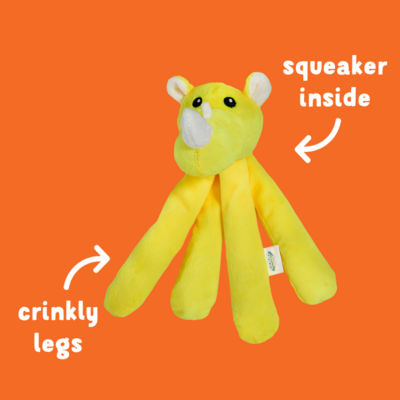 Good Boy soft dog toy with crinkle legs, UK version