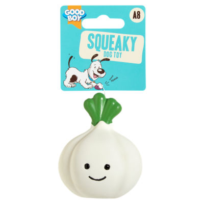 Good Boy squeaky dog toy vegetable shapes, UK version