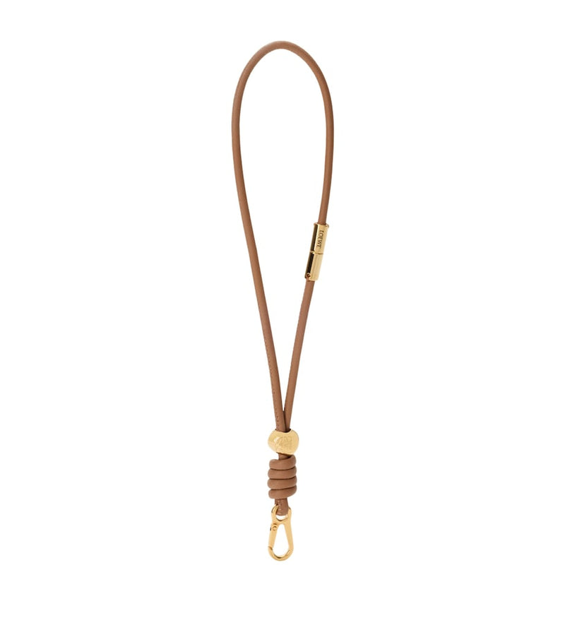 LOEWE leather wrist strap with Anagram logo 57cm, imported from the UK