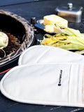 Masterclass Cream Deluxe double oven gloves, imported from the UK