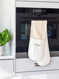 Masterclass Cream Deluxe double oven gloves, imported from the UK