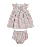 Harrods Petit Bateau Cotton Floral Dress and Bloomers Set (3-36 Months)- Buy online at McGrocer