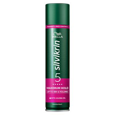 Wella Silvikrin Maximum Hold hairspray 75ml (British brand)