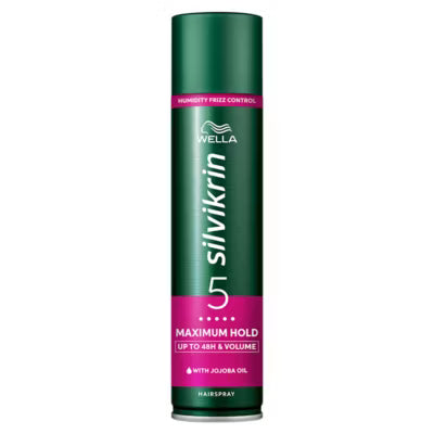 Wella Silvikrin Maximum Hold hairspray 400ml (British brand)