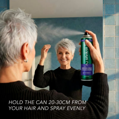 Silvikrin natural hold hairspray 250ml, UK version