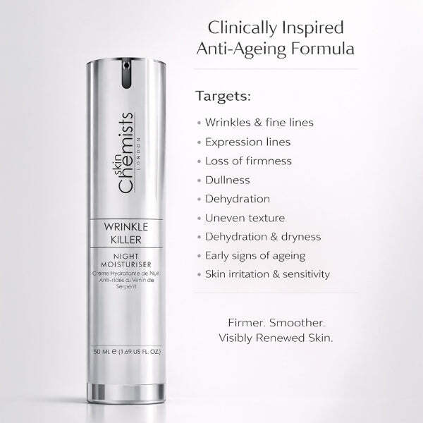 skinChemists Wrinkle Killer night moisturiser 50ml (British brand)