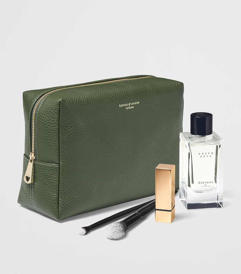 Aspinal of London large leather cosmetic case - British product