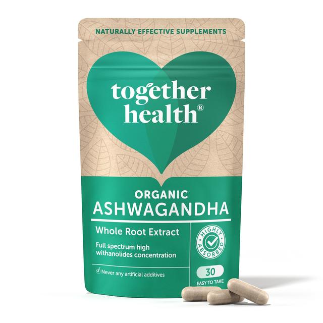 Together WholeHerbs Ashwagandha Vegetable Capsules 30 per pack GOODS M&S