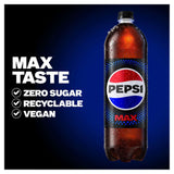 Pepsi Max No Sugar Cola 2L Bottle, imported from the UK