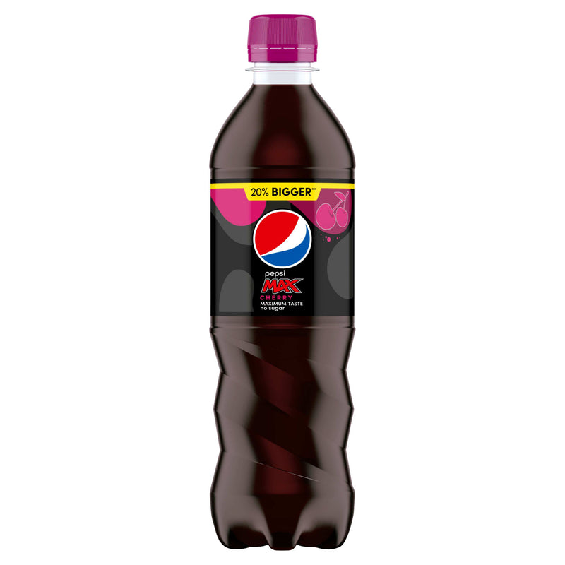 Pepsi Max Cherry zero sugar cola, UK version