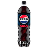 Pepsi Max No Sugar Cola 1.25L bottle, imported from the UK