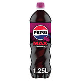 Pepsi Max cherry cola 1.25L bottle, imported from the UK