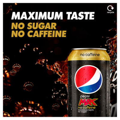 Pepsi Max cola cans 8 pack 330ml, imported from the UK