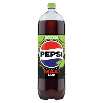 Pepsi Max Lime sugar-free cola 2L, imported from the UK