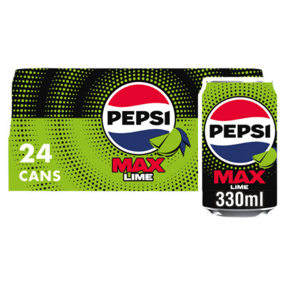 ASDA Pepsi Max Lime No Sugar Cola 24 x 330ml- Buy online at McGrocer