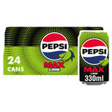 ASDA Pepsi Max Lime No Sugar Cola 24 x 330ml- Buy online at McGrocer