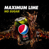 Pepsi Max Lime sugar-free cola 24 x 330ml cans, imported from the UK
