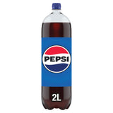 Pepsi Cola Soft Drink Bottle 2L, imported from the UK
