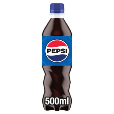 Pepsi classic cola bottle 500ml, imported from the UK