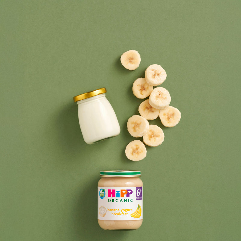 HiPP banana yogurt breakfast baby food 125g, UK version