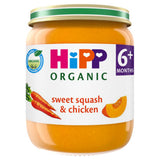 ASDA HiPP Sweet Squash & Chicken Baby Food Jar 6+ Months 125g- Buy online at McGrocer