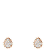 Harrods Boucheron Extra Small Rose Gold and Diamond Serpent Bohème Motif Earrings- Buy online at McGrocer