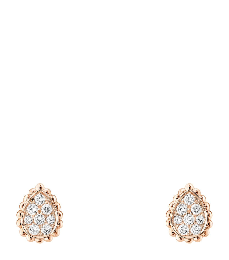 Boucheron Serpent Bohème earrings rose gold diamond Extra Small, imported from the UK