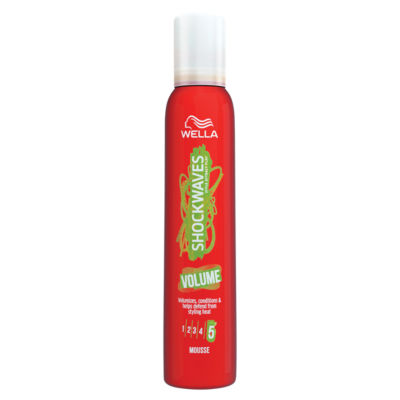 Wella Shockwaves Volume hair mousse 200ml (British brand)