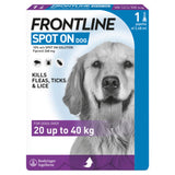 FRONTLINE Spot On for large dogs 20-40kg - British product