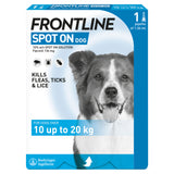 ASDA Frontline Spot On Flea and Tick Treatment for Medium Dogs 10-20kg - Flea Control Treatment- Buy online at McGrocer