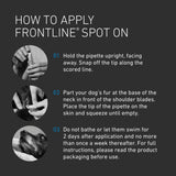 Frontline flea and tick spot on treatment for medium dogs 10-20kg 1.34ml - British product