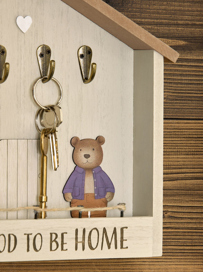 House key hooks with Bertie Bear character 25.5cm, UK version