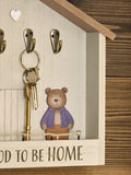 House key hooks with Bertie Bear character 25.5cm, UK version