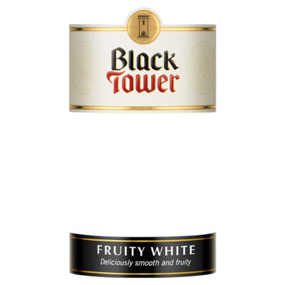 Black Tower Fruity White Wine 75cl - British product