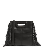 Maje mini leather 'M' top-handle bag (British brand)