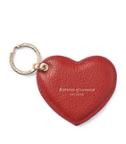 Aspinal of London leather heart keyring - British product