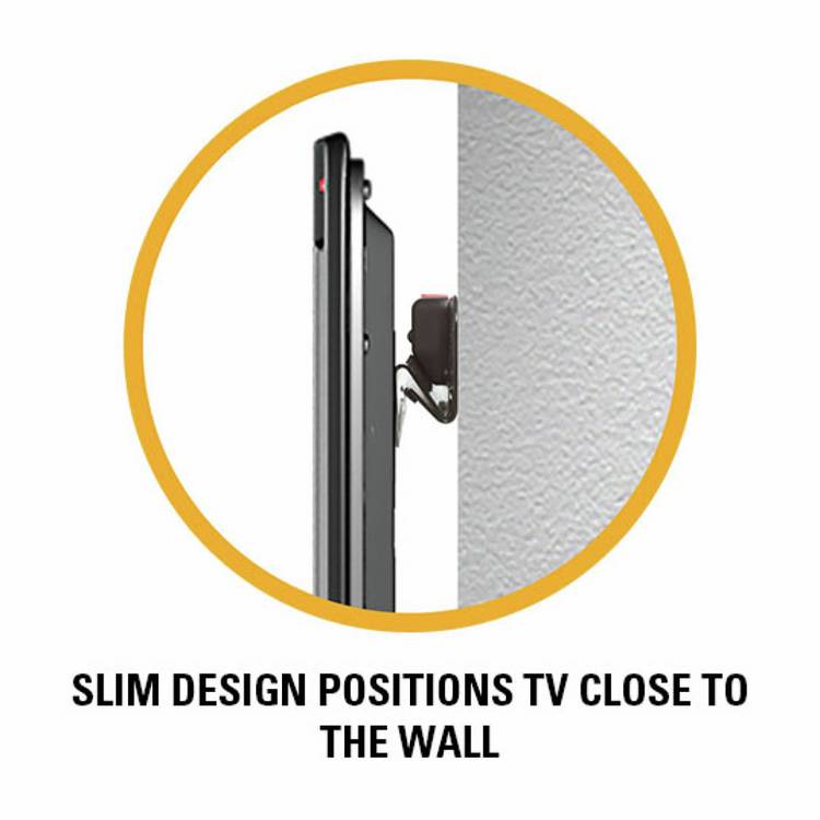 Sanus flat TV wall bracket 22-50 inch - British product