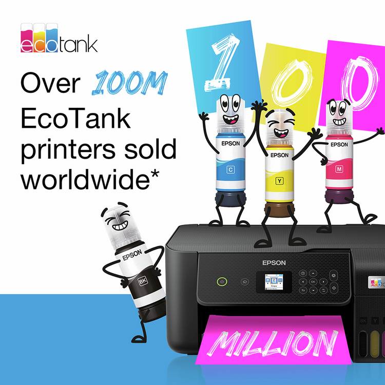 Epson EcoTank ET-2860 wireless inkjet printer, imported from the UK