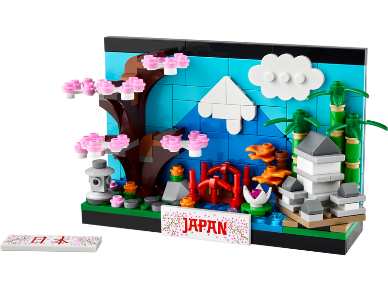 LEGO Japan Postcard Exclusive Set 262 pieces with instructions, UK version