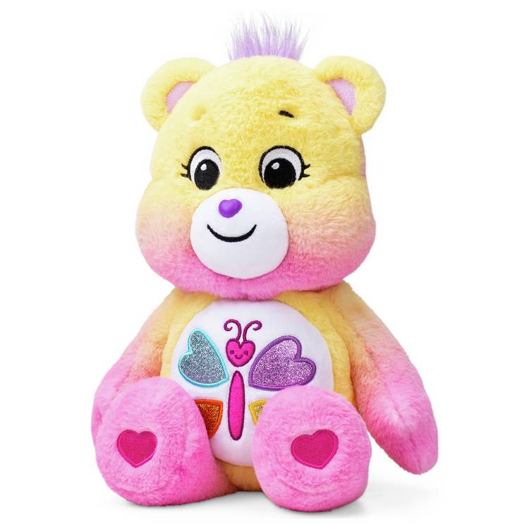 Care Bears Calming Heart Bear plush toy 35cm, imported from the UK