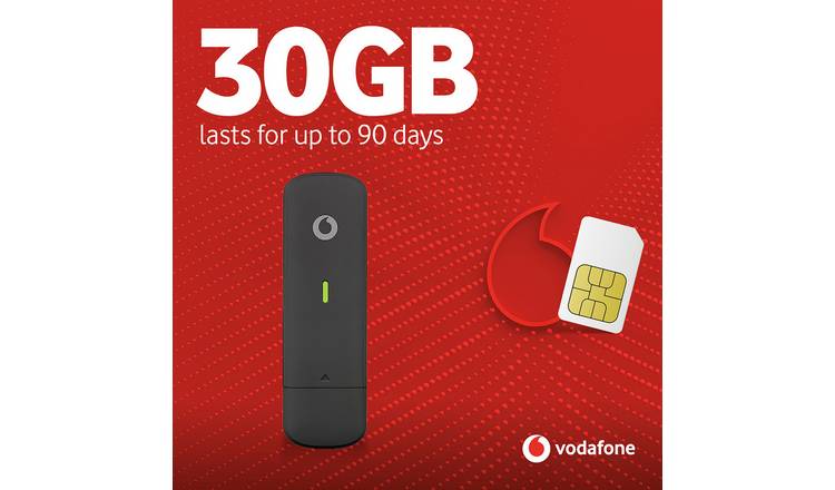 Vodafone 30GB data dongle 90 days, imported from the UK