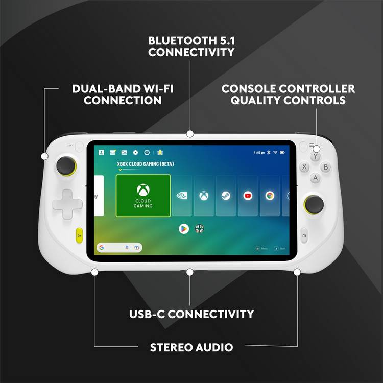 Logitech G Cloud gaming handheld console - British product