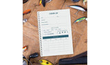 Personalised A5 fishing log book with custom name, imported from the UK
