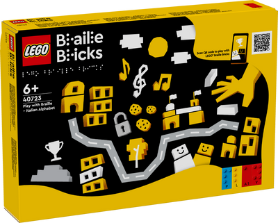 LEGO Jouer avec l'alphabet italien Braille Ensemble de construction éducatif 287 pièces